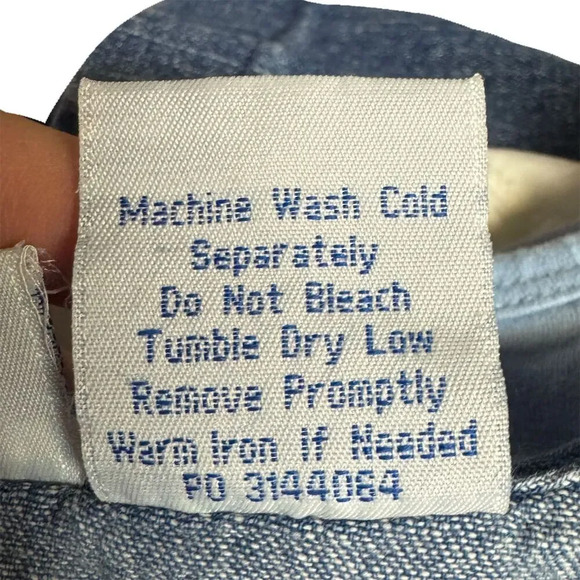 Blair Women's 2XL Vintage Denim Dress Embroidered Ladybug Blue Casual - Picture 8 of 8